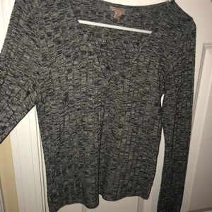 strappy gray top
